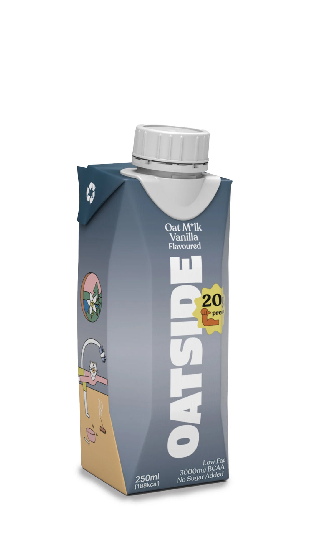 Oatside Protein Vanilla 250ml (Cap)