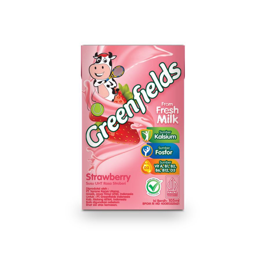 Greenfields Strawberry 105ml (1 carton)
