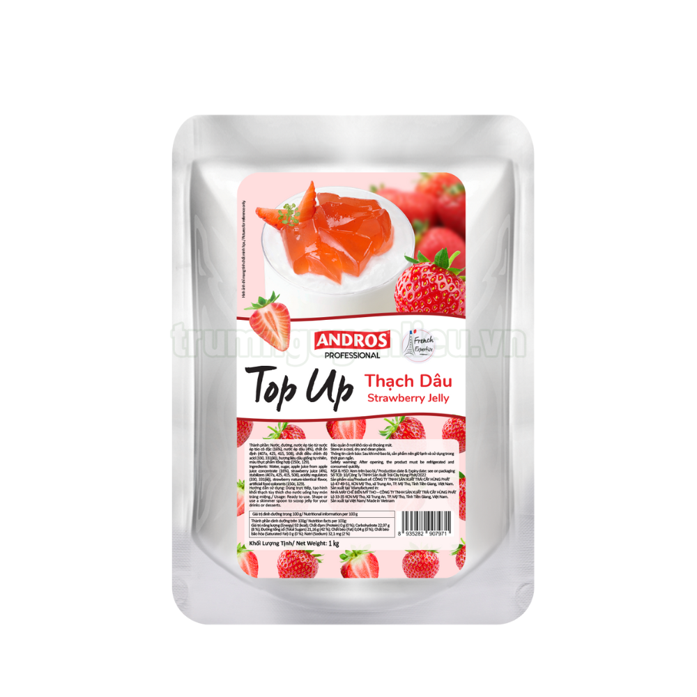 Andros Strawberry Top Up Jelly