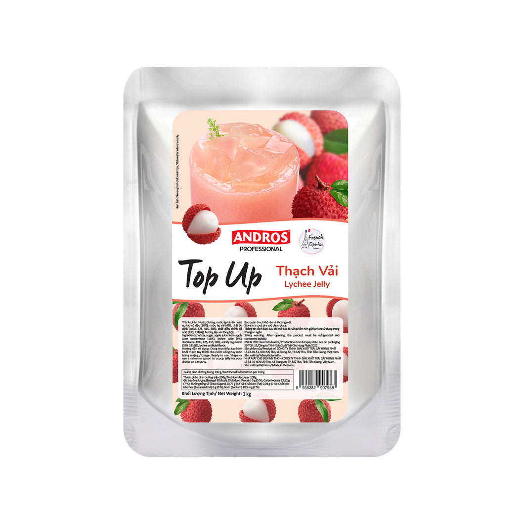 Andros Lychee Top Up Jelly