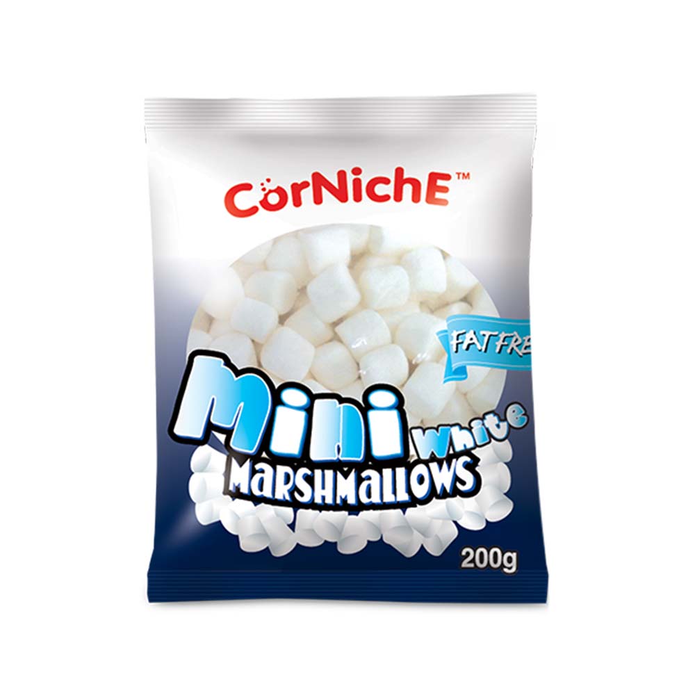 Corniche Mini Marshmallow White 200g