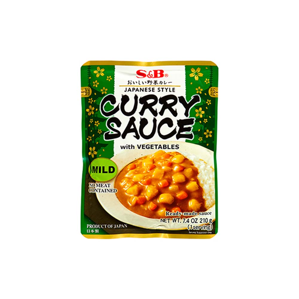 S&B Curry Sauce with Vegetables Mild 210g