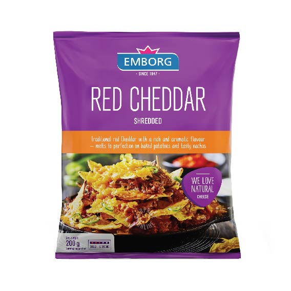 Emborg Red Cheddar 200g (min 3 packets)